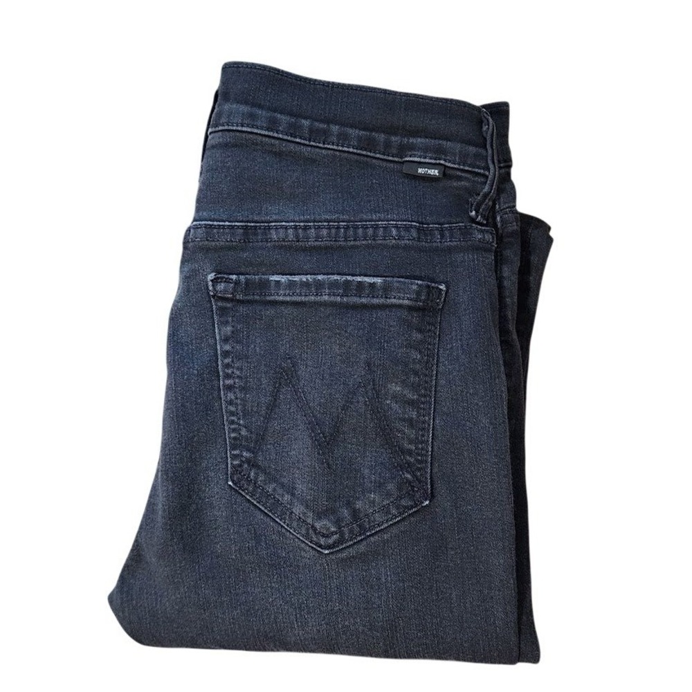 MOTHER Insider Crop Step Fray Jeans No Guilt Black Size‎ 29